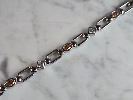 Womens Estate Sterling Silver Modernist Bracelet 17.2g E7767 - £66.11 GBP