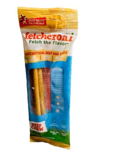 Good Treats Fetacheroni Fetch The Flavor Beef Chew 100% Nat. Beef Dog Tr... - $5.82