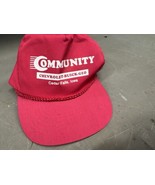 Vintage Chevy Dealer Trucker Snapback Hat Cedar Falls Iowa IA Mesh Back ... - €20,41 EUR