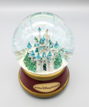 Disney World Park Castle Snow Globe Musical Plays Dream Is Wish Your Heart Makes - $23.90