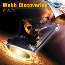 WEBB  DISCOVERIES Telescope Space Wall Calendar 2025 Science Lover Gift - £19.13 GBP