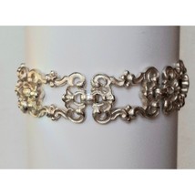 Ornate Solid Cast 925 Sterling Silver Bracelet Sky - $160.88