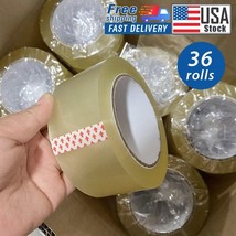 36 Rolls - 2 Inch X 110 Yards (330 Ft) Clear Carton Sealing Packing Package Tape - £80.03 GBP
