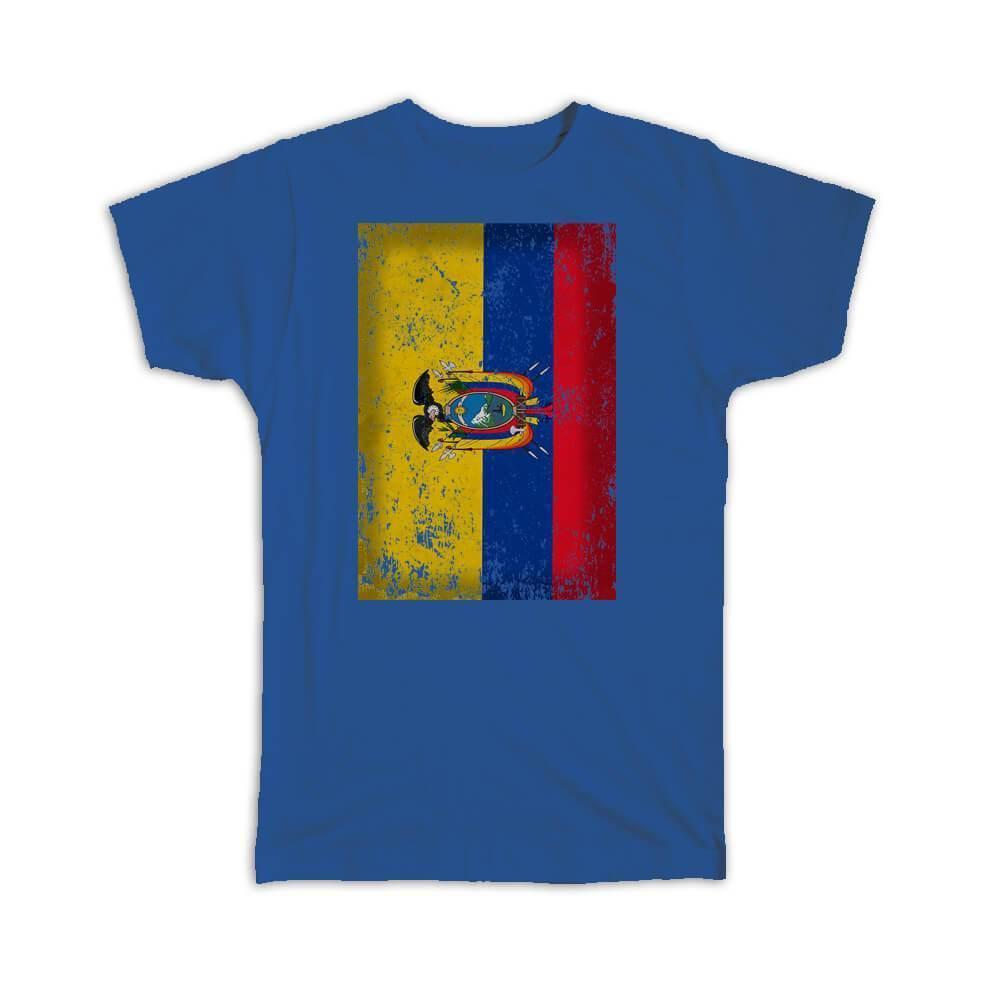 Ecuador : Gift T-Shirt Flag Retro Artistic Ecuadorian Expat Country Item image 4