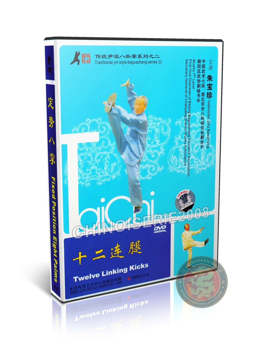 Yin Style Baguazhang Twelve Linking Kicks by Zhu Baozhen Instructional ...
