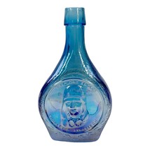 Wheaton Vintage Blue Carnival Glass Decanter Bottle ~ Charles A Lindberg... - £9.94 GBP