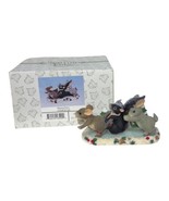 Vintage Charming Tails Figurine Skating Party Christmas Fitz &amp; Floyd Sil... - $314.43 MXN