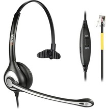 Phone Headset With Microphone Noise Cancelling, Rj9 Office Telephone Headsets Co - £39.38 GBP