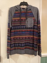 Empyre Surplus Pullover With Hoodie Mens S Southwest Aztec Design - $46.75