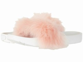 UGG Royale Baby Pink Plush Fur Slide/Slippers w/White Treadlite NEW Reta... - £47.96 GBP