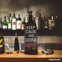 Keep Calm and Drink Wine Wall Decoration - Metal - £31.64 GBP