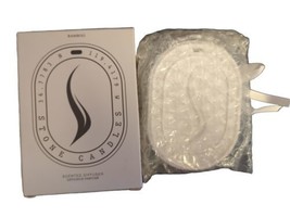 Stone Candles • Scented Oval Diffuser Bamboo • BNIB NEW IN BOX - £24.80 GBP