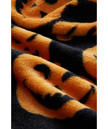 Black Halloween Pumpkin Face Print Fleece Blanket 130*150cm - $25.52 CAD