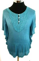 New with Tags Xhilaration Juniors Blouse Medium Size Pullover Lace elast... - £11.50 GBP