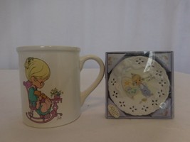 Precious Moments 50th Anniversary Plate Ceramic Floral Embossed + Purr fect Gran - $26.75