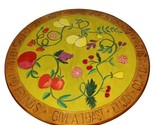 Lazy Susan Turntable In Fruits and Flowers Hand Painted Motif Cherish Fr... - $69.99