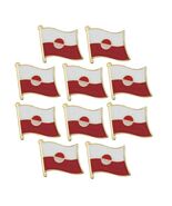 10 GREENLAND FLAG PINS 0.5" Greenlandic Pride Lapel Pin Hat Tie Tack Bad... - $17.95