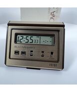 Vintage Bulova Digital B6998 Desk Top Quartz Alarm DuPont Methanol - $11.39