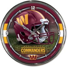 Washington Commanders Chrome Clock - NFL - $578.70 MXN