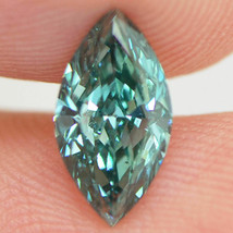 Loose Marquise Shape Diamond Fancy Green Color VS2 Certified Enhanced 1.00 Carat - £1,386.88 GBP