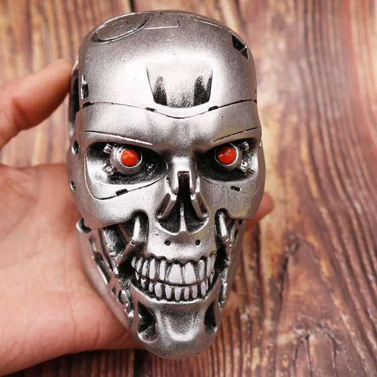 1pcs 14cm Terminator 5 T800 action figure doll 1:2 silver skeleton head cartoon - £28.72 GBP+