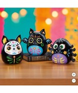 Day of the Dead Nightlights 3-Pack LED Dia De Los Muertos Bat Spider Cat... - $96.81 CAD