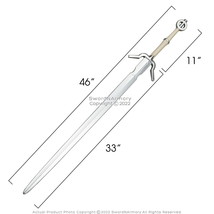 45” Foam Ciri Zireael Sword Geralt Fantasy Medieval Renaissance Cosplay Costume - £14.07 GBP