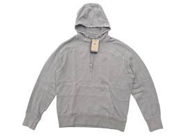 Nike Sportswear Mens M Grey Revival Cotton Blend Logo Fleece Pullover Ho... - $76.50