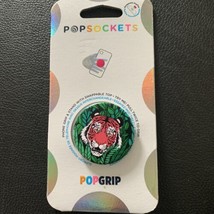 Pop Sockets Phone Grip &amp; Stand &quot;Wild Tiger&quot; Popgrip With Swappable Top Brand New! - £7.98 GBP