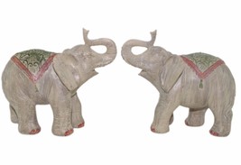 5.5&quot; Elephant Pair Of 2 Elegant Office Home Decor. Lucky Feng Shui Brings Wealth - £26.43 GBP