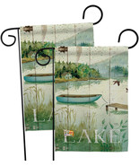At The Lakeside Garden Flags Pack Lake 13 X18.5 Double-Sided House Banner - £23.15 GBP