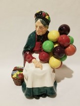 The Old Balloon Seller Woman Porcelain Figurine Royal Doulton England HN1315 - £38.83 GBP