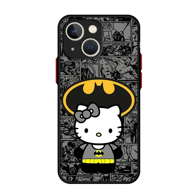 Batman/Hello Kitty iPhone 15 Case (#103) - $14.95