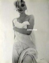 Marilyn Monroe Old 2-Sided Fire HOT! Photo Pinup Poster - £9.22 GBP