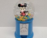 Disney Parks Go Minnie Mouse &amp; Cat Gum Gumball Machine Snowglobe - $41.57