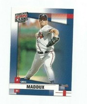 Greg Maddux (Atlanta Braves) 2002 Donruss Fan Club Card #154 - £2.34 GBP