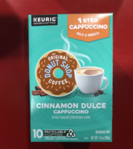 ORIGINAL DONUT SHOP ONE STEP CINNAMON DULCE CAPPUCCINO LATTE KCUPS 10CT - $9.99