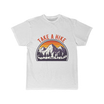 Men&#39;s Graphic Tee - Take A Hike - Retro Sunset Mountain Print - £14.58 GBP+