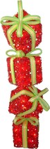 National Tree Company Statuaries  Red Lighted Indoor/Outdoor Gift Box Tower - $98.89