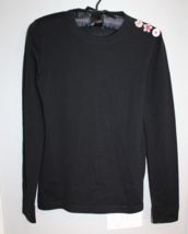 Escada Italy Virgin Wool Black Sweater Size Women&#39;s X-Small With Pins - £39.34 GBP
