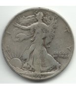 1942 D Walking Liberty Half Dollar Coin Denver Mint - $1,856.15 MXN