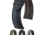 Hirsch Arne Leather Watch Strap - Green - L - 18mm - Shiny Silver Buckle... - £87.08 GBP