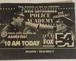 Police Academy Tv Guide Print Ad Steve Gutenberg GW Bailey TPA8 - £4.68 GBP