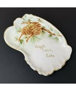 Cripple Creek Colorado Pine Cone Needle Small Tray Venice T &amp; V Limoges ... - $37.95