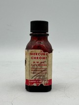 Amber Glass Mercurochrome 1/2 oz Bottle Penslar HW&amp;D Brand of Merbromin Vintage - £14.36 GBP