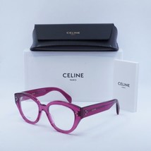 CELINE CL50132I 081 Transparent Cherry 51mm Eyeglasses New Authentic - £137.48 GBP