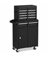 2 In 1 Tool Chest &amp; Cabinet With Sliding Drawers Rolling Garage Organize... - £179.94 GBP