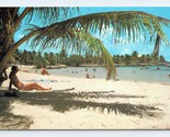Beach View La Playa en Akumal Quintana Roo Mexico Chrome Postcard D16 - £3.52 GBP
