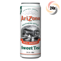 Full Case 24x Cans Arizona Sweet Tea Southern Style Natural Flavor 23oz - £65.72 GBP
