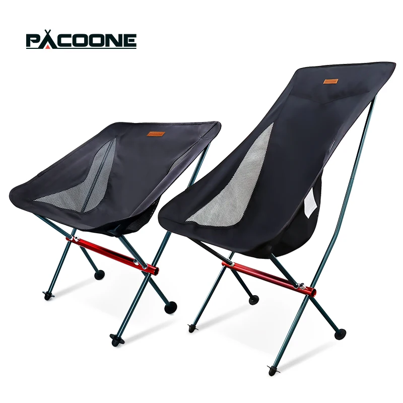 PACOONE Travel Ultralight Folding Chair Detachable Portable Moon Chair Outdoor - £39.31 GBP+